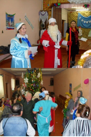 Новогодняя елка для пожилых   в д. Сареево
